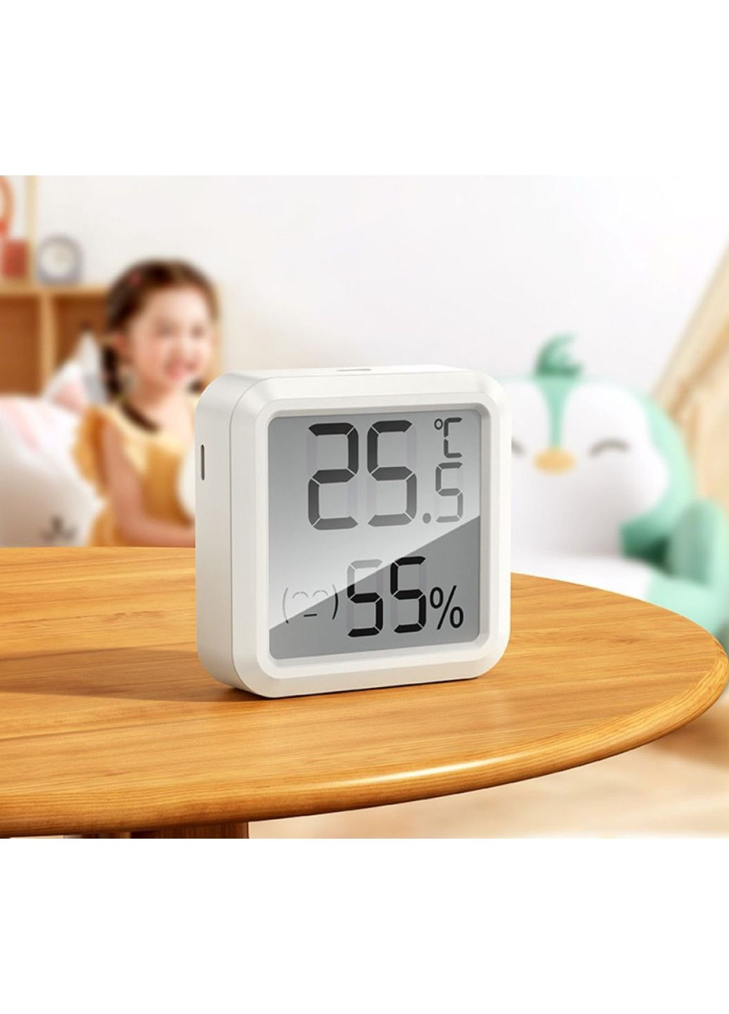 Термогигрометр HX42 с LCD-дисплеем, измерением температуры и влажности - White Hoco (366342394)