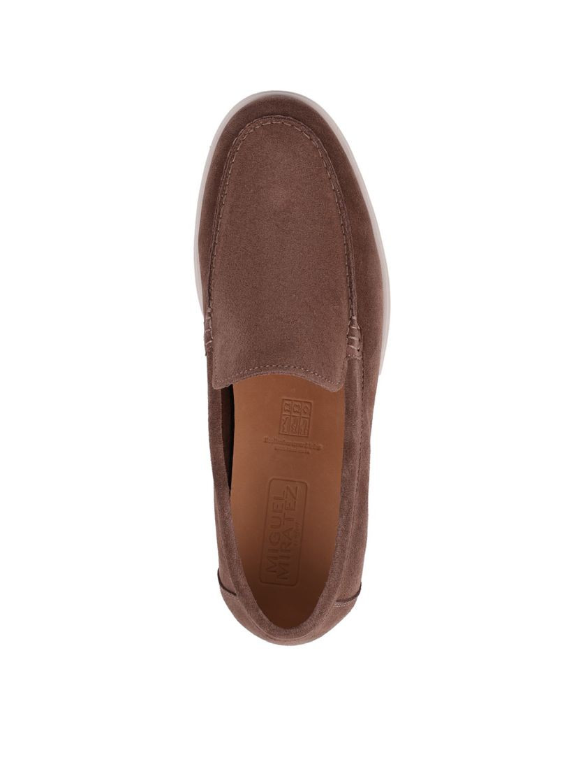 Бежевые мужские туфли m020ab-611-mu27 бежевый замша Miguel Miratez