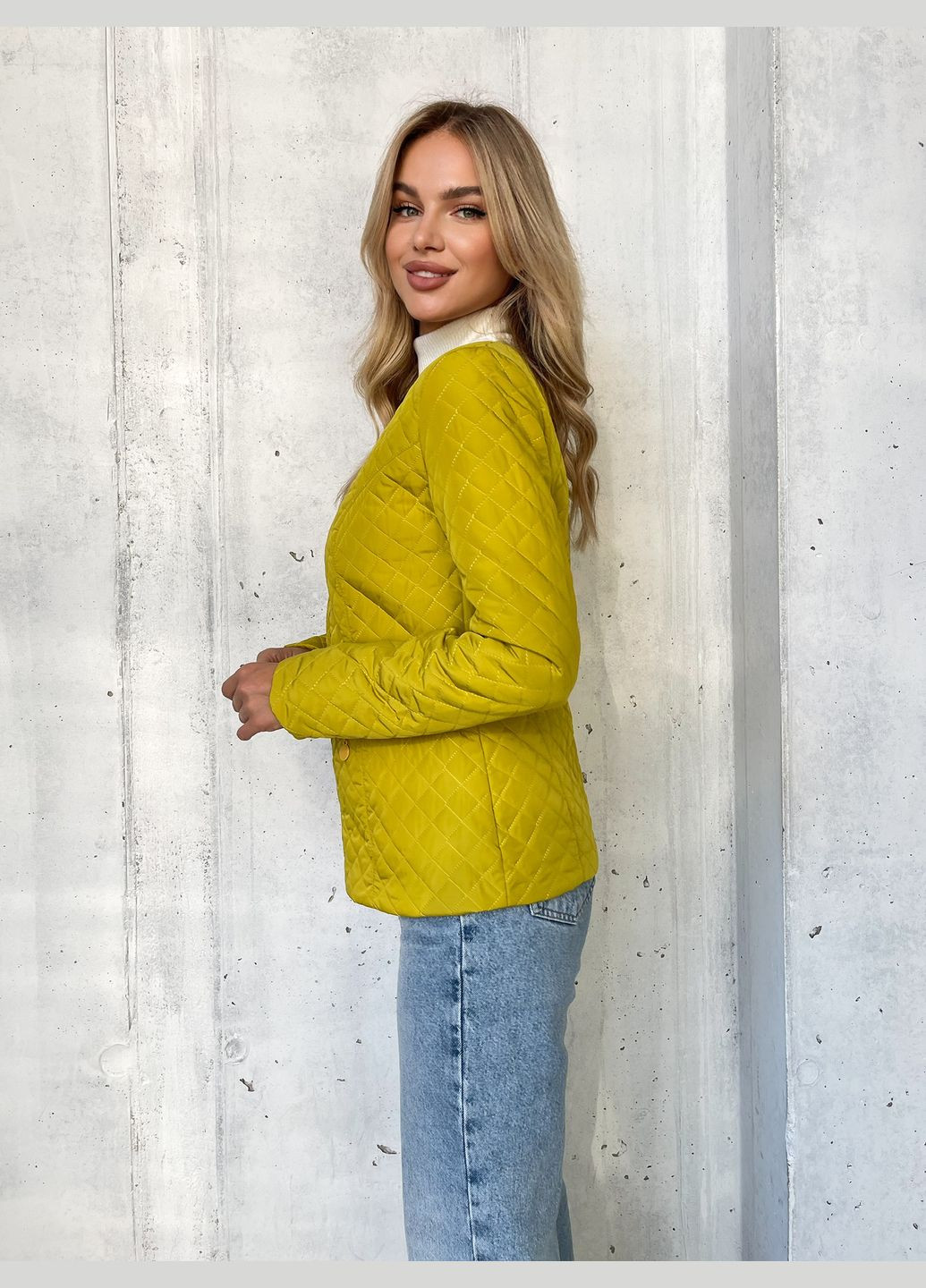 Гірчична демісезонна куртка Zemal