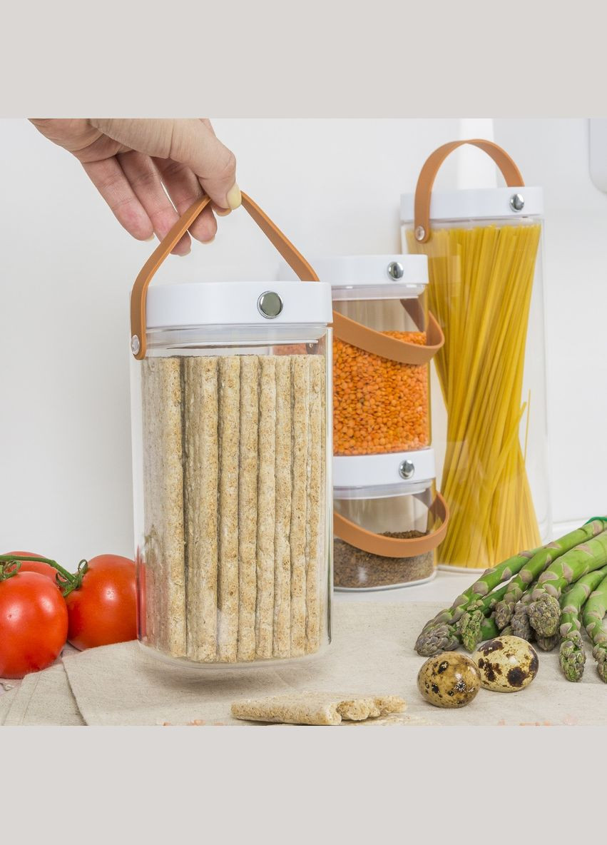 Ємність для зберігання MY HOME Прозора (KP-07 M T/WHITE) MVM (301002367)