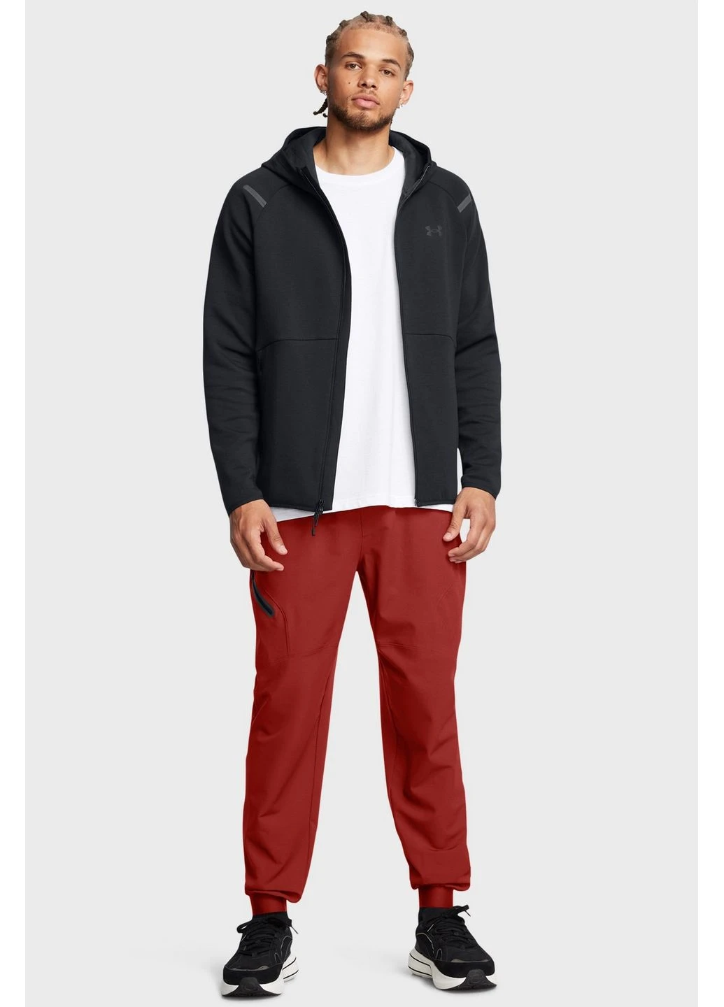 Толстовка Unstoppable Flc Fz Hd Eu Black 1389352-001 Under Armour (397999563)