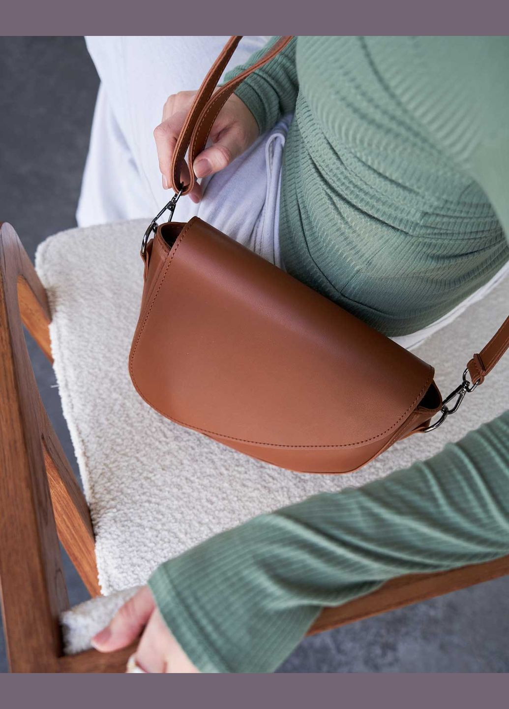 Сумка жіноча крос боді екошкіра (wel-11002) Карамельна WeLassie (299984575)