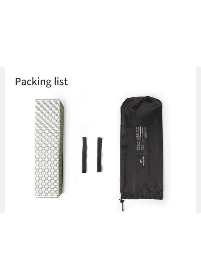 Килимок подвійний складаний IXPE CNK2450WS044 алюмінієва плівка (200x120х1.8 см) Зелений Naturehike (366447443)