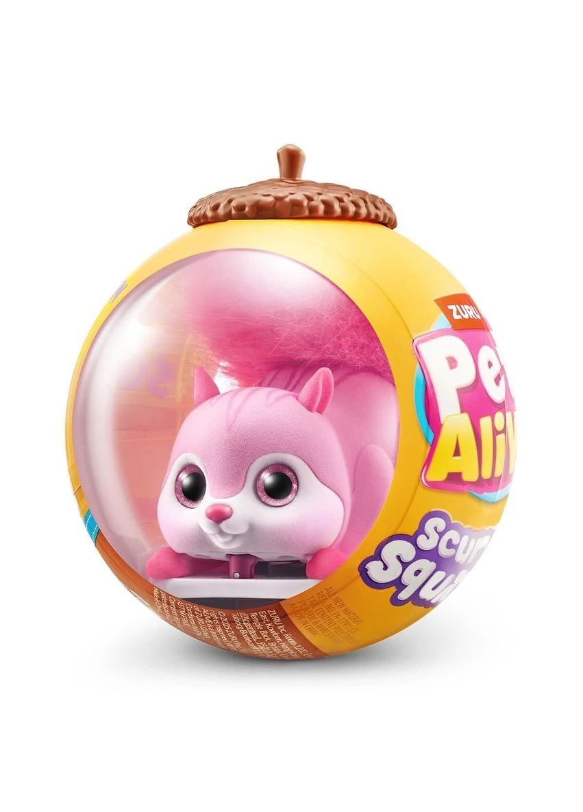 Интерактивная игрушка Pets Alive S1 – Белочка (розовый) Pets & Robo Alive (385395127)