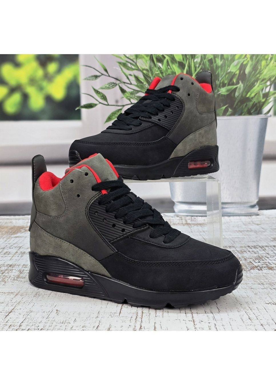 Серые повседневные зимние кроссовки зимние подростковые для мальчика Jomix