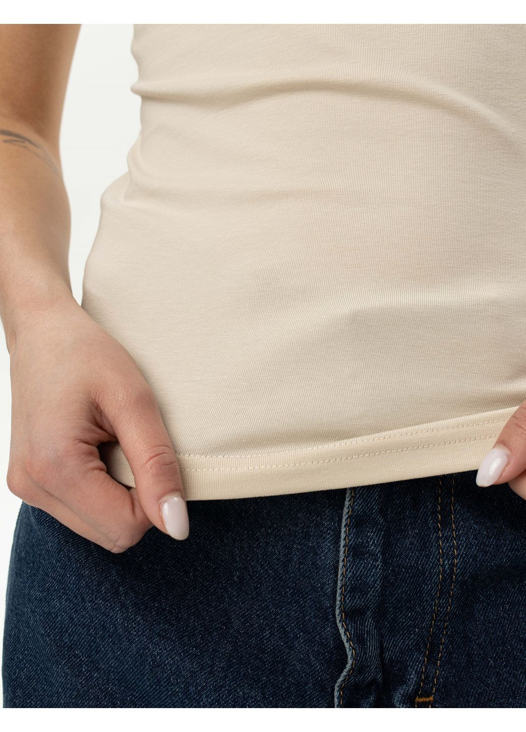 Жіноча приталена футболка (0018500KAPXS) Casual Trend №185 - (358935210)