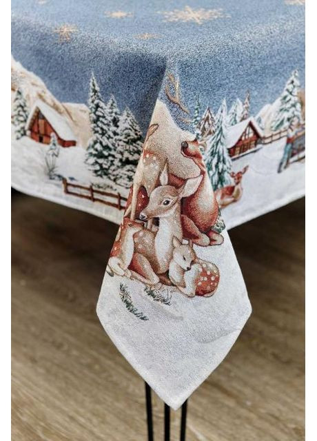 Скатертина гобеленова сяйво 135х300 см Різнокольоровий (7356) Прованс (361784837)