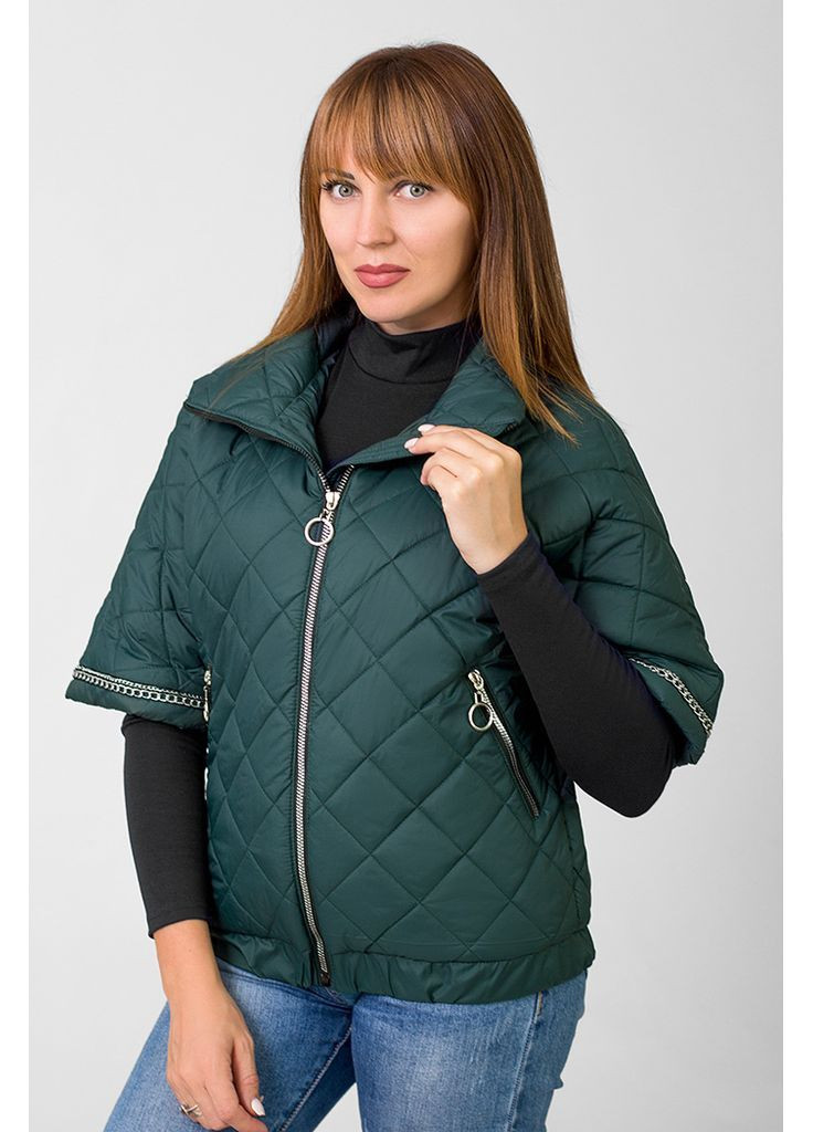 Темно-зеленая демисезонная куртка Zemal