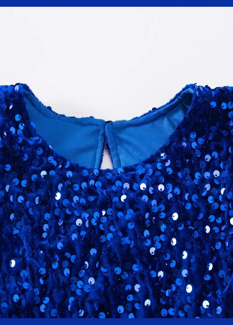 Синее детское платье магия с молниями синее Крихітка Jam (316658808)