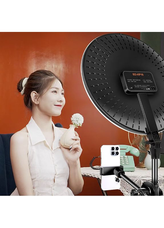 Світлодіодна LED панель ML-460 для фото/відео зйомки LED лампа кругла 45 см з ДУ Refutuna (362455881)