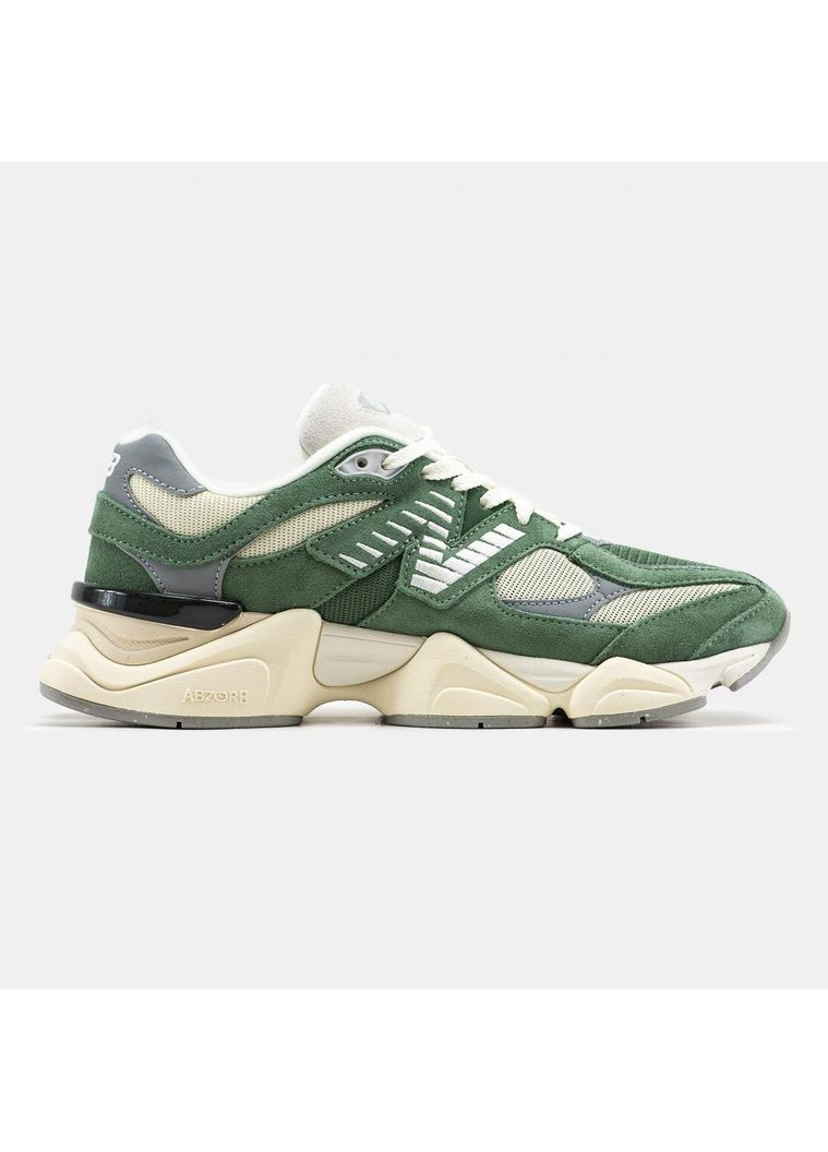 Серые зимние кроссовки мужские new balance 9060 green beige нью беланс 9060 No Brand