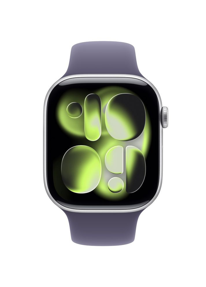 Смарт-годинник Watch Series 11 GPS 46mm Silver Aluminium Case with Purple Fog Sport Band - S/M (MEV94RK/A) Apple (362209040)