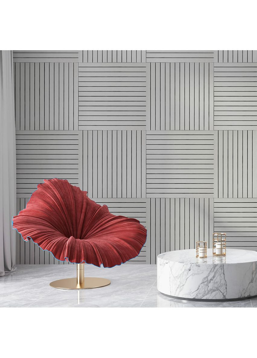 Покрытие виниловое самоклеющееся 3D рейки 600х600х2,8мм SW-00003242 Sticker Wall (364656677)