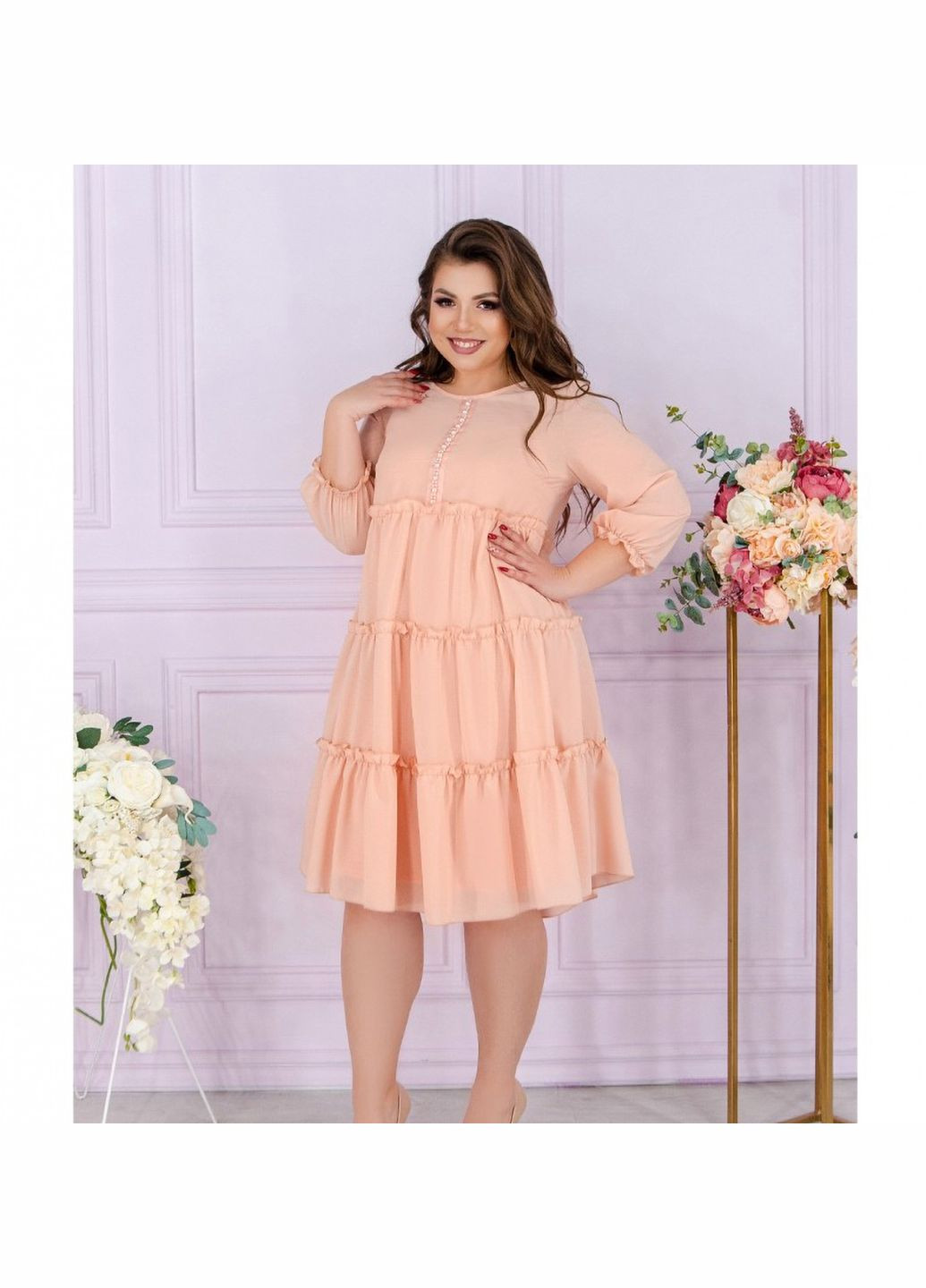 Пудровое платье Liton