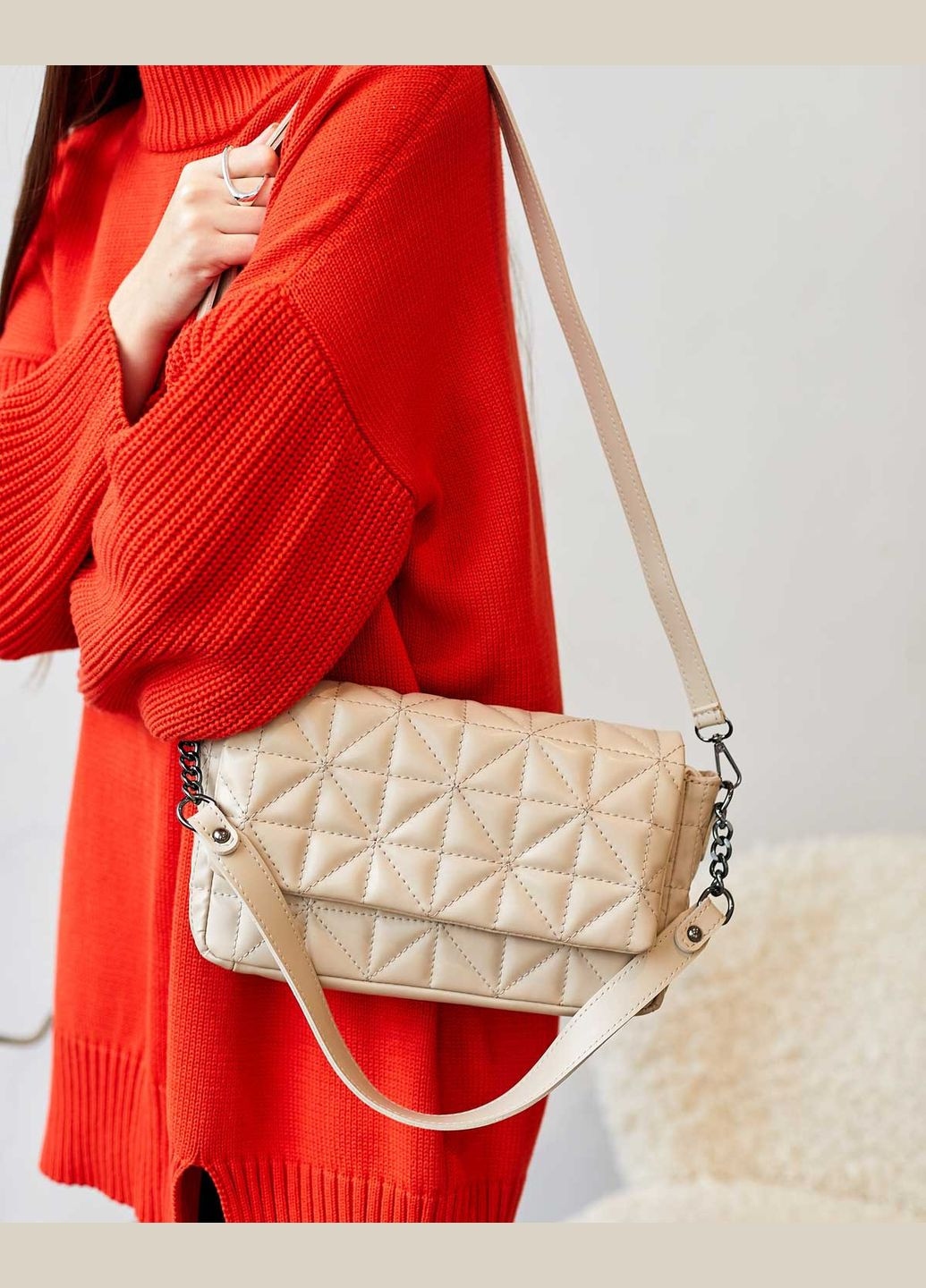 Жіноча компактна сумка Флора з екошкіри середнього розміру (sumka-zhnocha-flora) WeLassie (342199394)