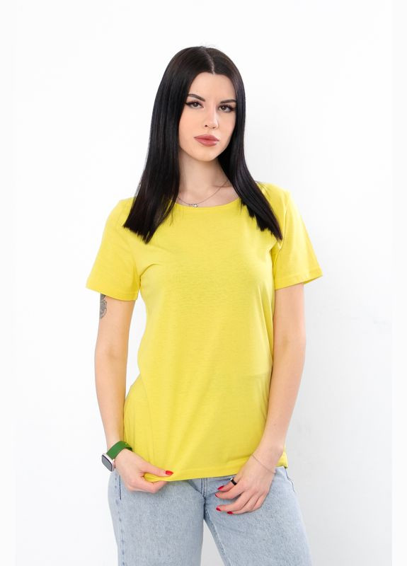 Жовта літня футболка жіноча з коротким рукавом Носи своє
