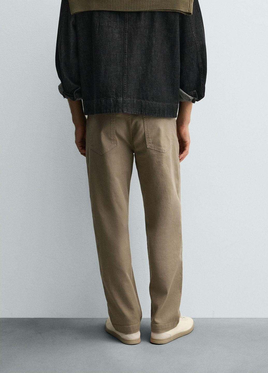 Светло-коричневые повседневный демисезонные брюки Zara