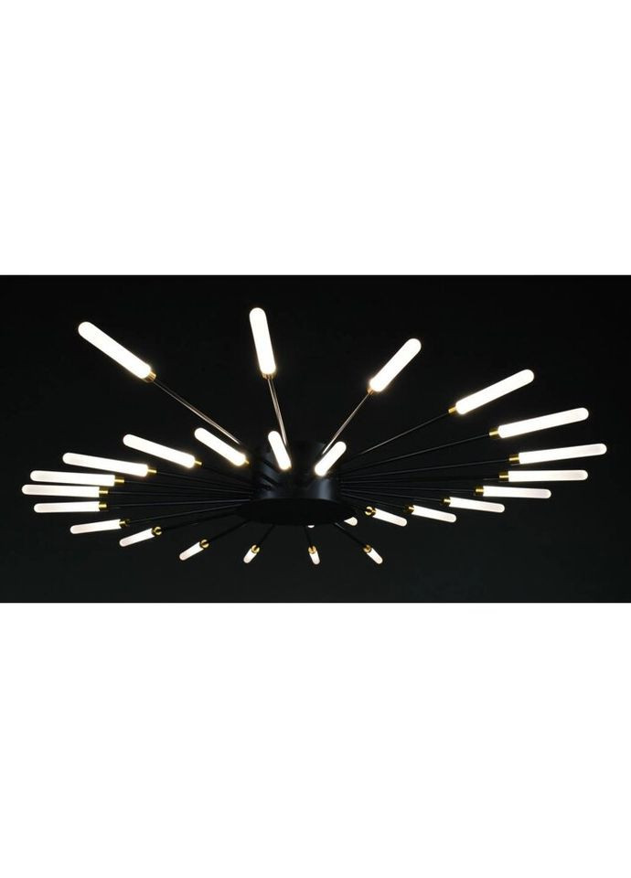 Люстра светодиодная потолочная LED светильник для квартиры на потолок лэд 27938 Черный 8х72х100 см. Sunnysky (335975006)
