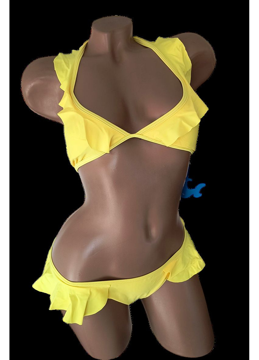 Желтый летний купальник подростковый раздельный терес бикини, раздельный Teres
