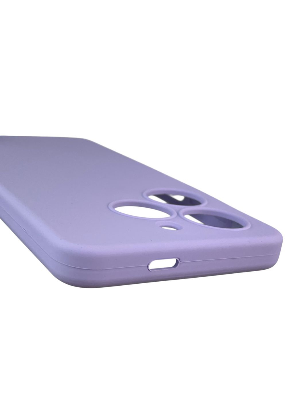 Чохол для Spark Go 2024 (BG6) силіконовий з мікрофіброю нековзний на техно спарк го 2024 бузковий Tecno (366390781)