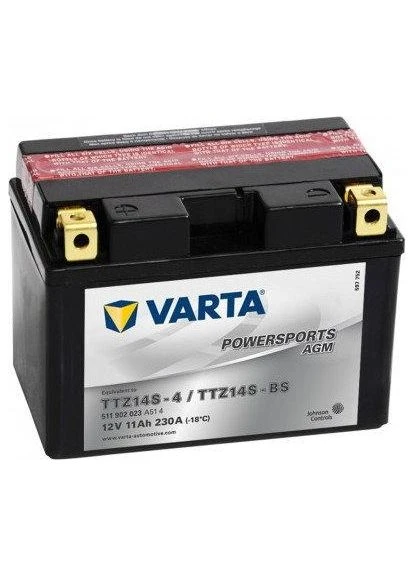Мото акумулятор AGM Powersports 12V TTZ14S-4 Varta (349807725)