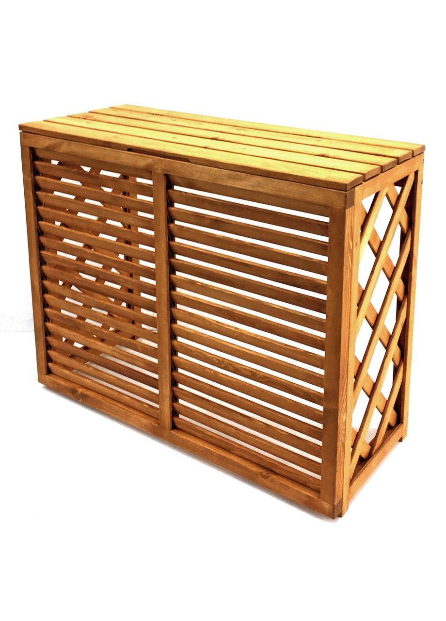 Камуфляжна тумба кондиціонера з дерева Чиклао сієна (КТК-000705) No Brand (328414631)