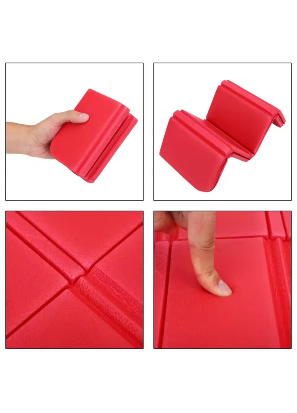 Міні каремат. Складаний антивологий килимок для сидіння, для пляжу,пікніку,відпочинку. ЧЕРВОНИЙ No Brand (344585318)