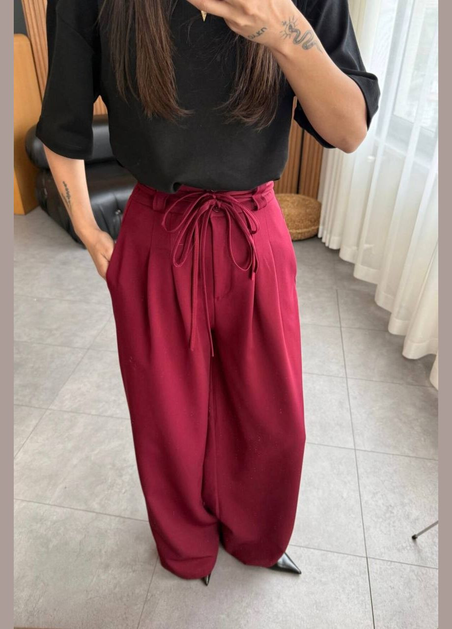 Жіночі бордові брюки No Brand (342098170)