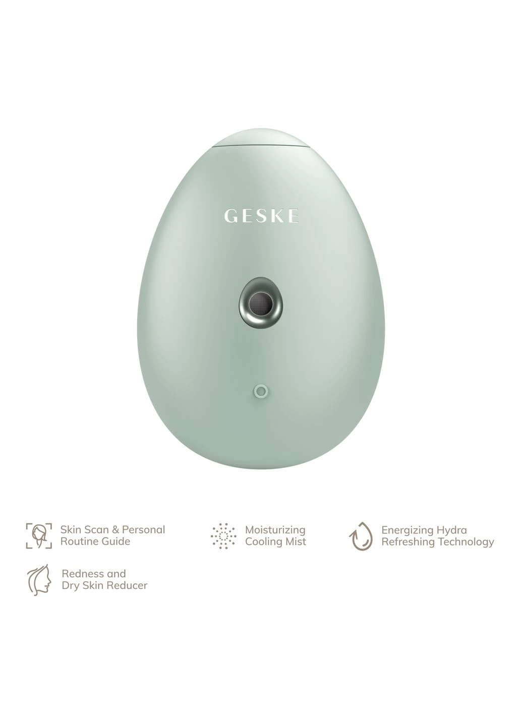 Электронный освежитель для увлажнения лица Facial Hydration Refresher 4в1 green GESKE (341526070)