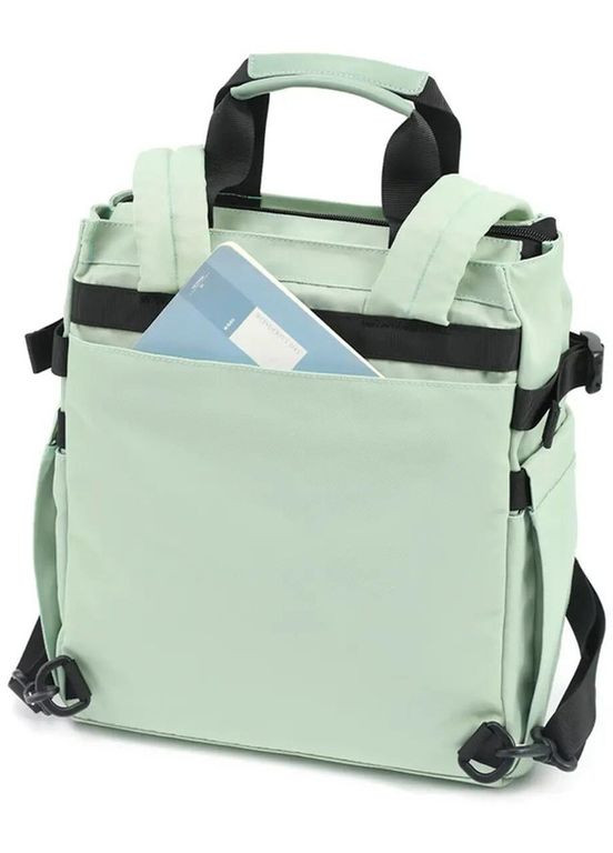 Рюкзак женский тканевый 12 л городской с отделением для ноутбука маленький Зеленый 39567 Tigernu (355884835)