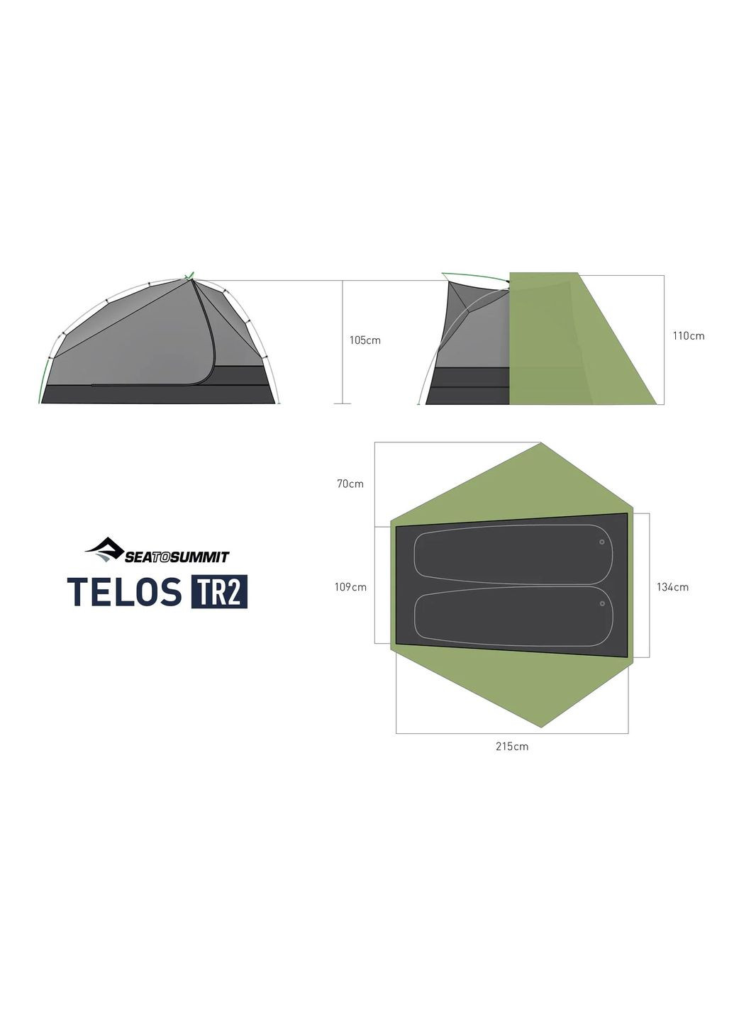Палатка Telos TR2 Sea To Summit (278004771)