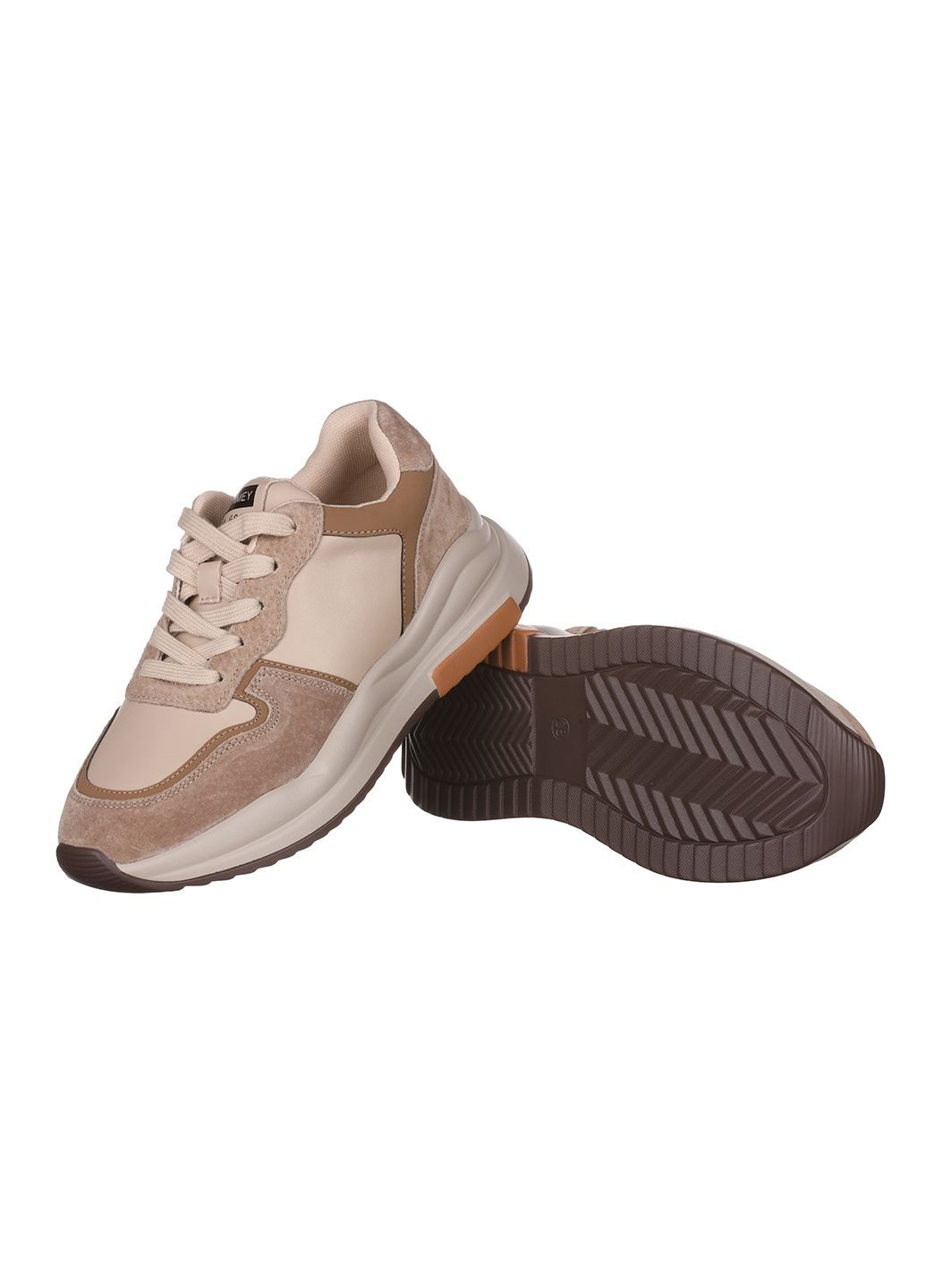 Женские кроссовки MX6607-8 ITTS коричневые демисезоны (301764279)