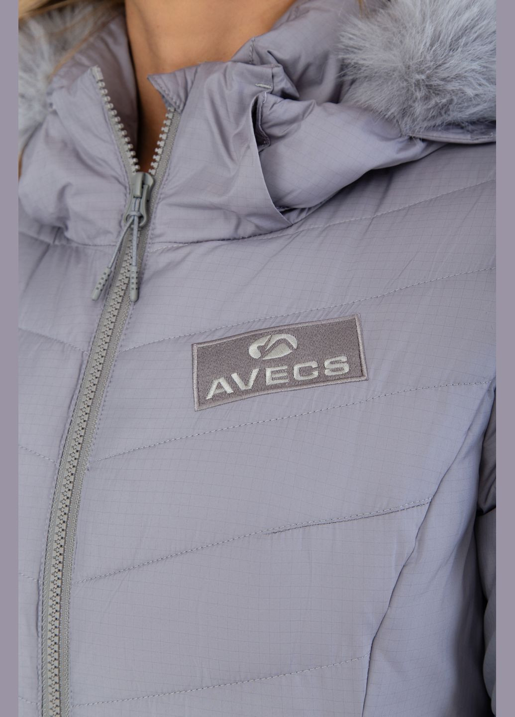 Сіра зимня куртка cіра з наповнювачем "біо пух" 4xl Avecs