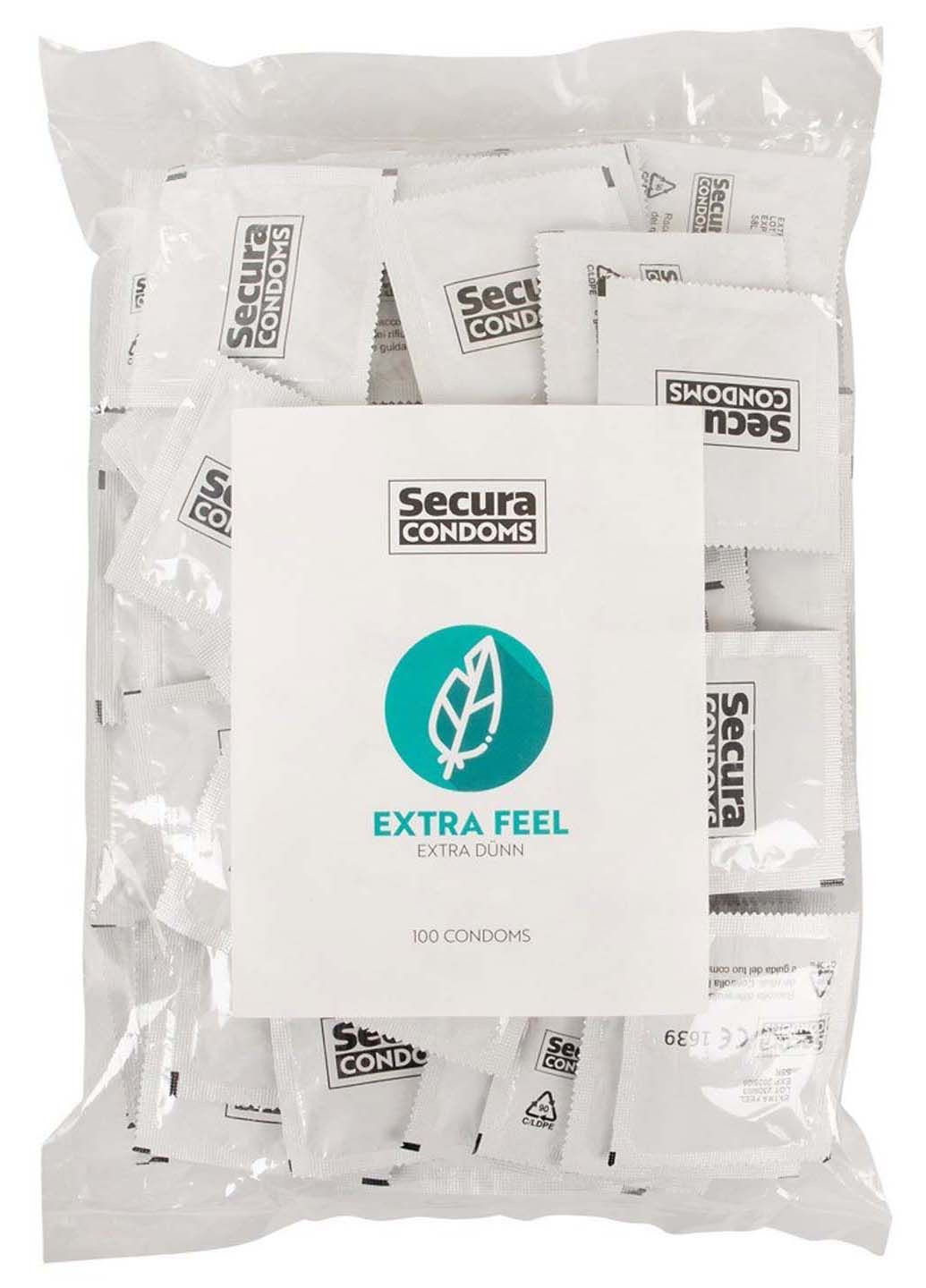 Ультратонкие презервативы Extra Feel 100 шт Secura (291443697)