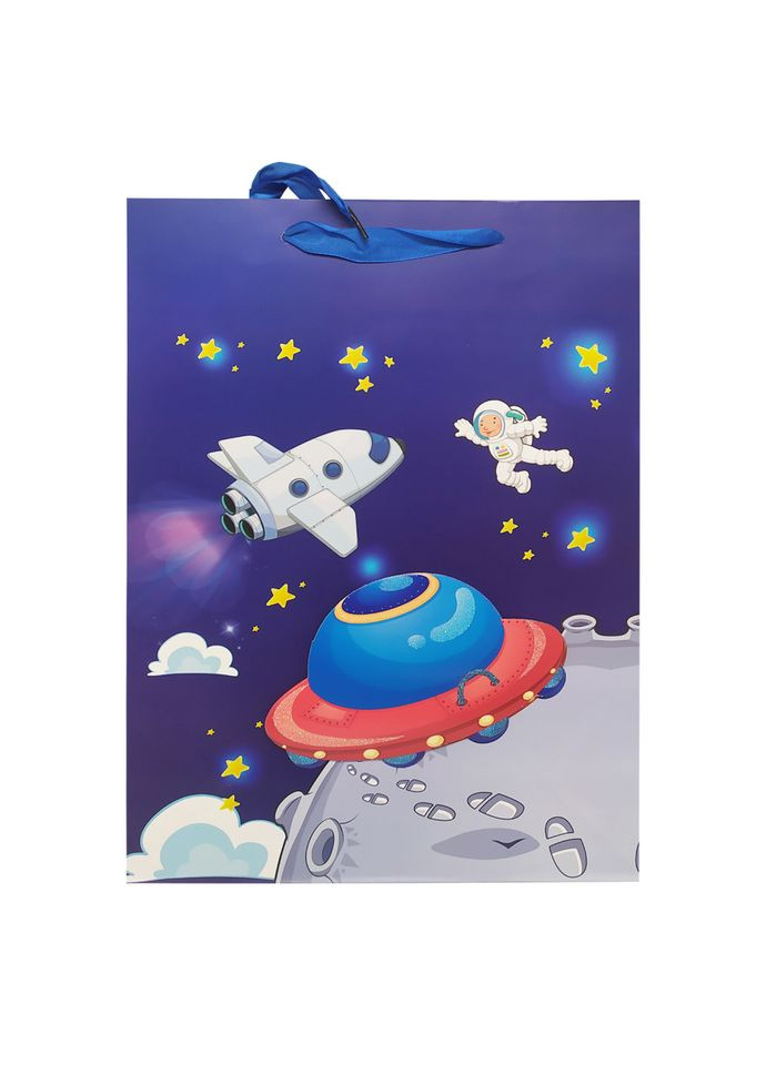 Подарунковий пакет 2377L, 40 х 30 х 0,1 НЛО BMW (308997688)