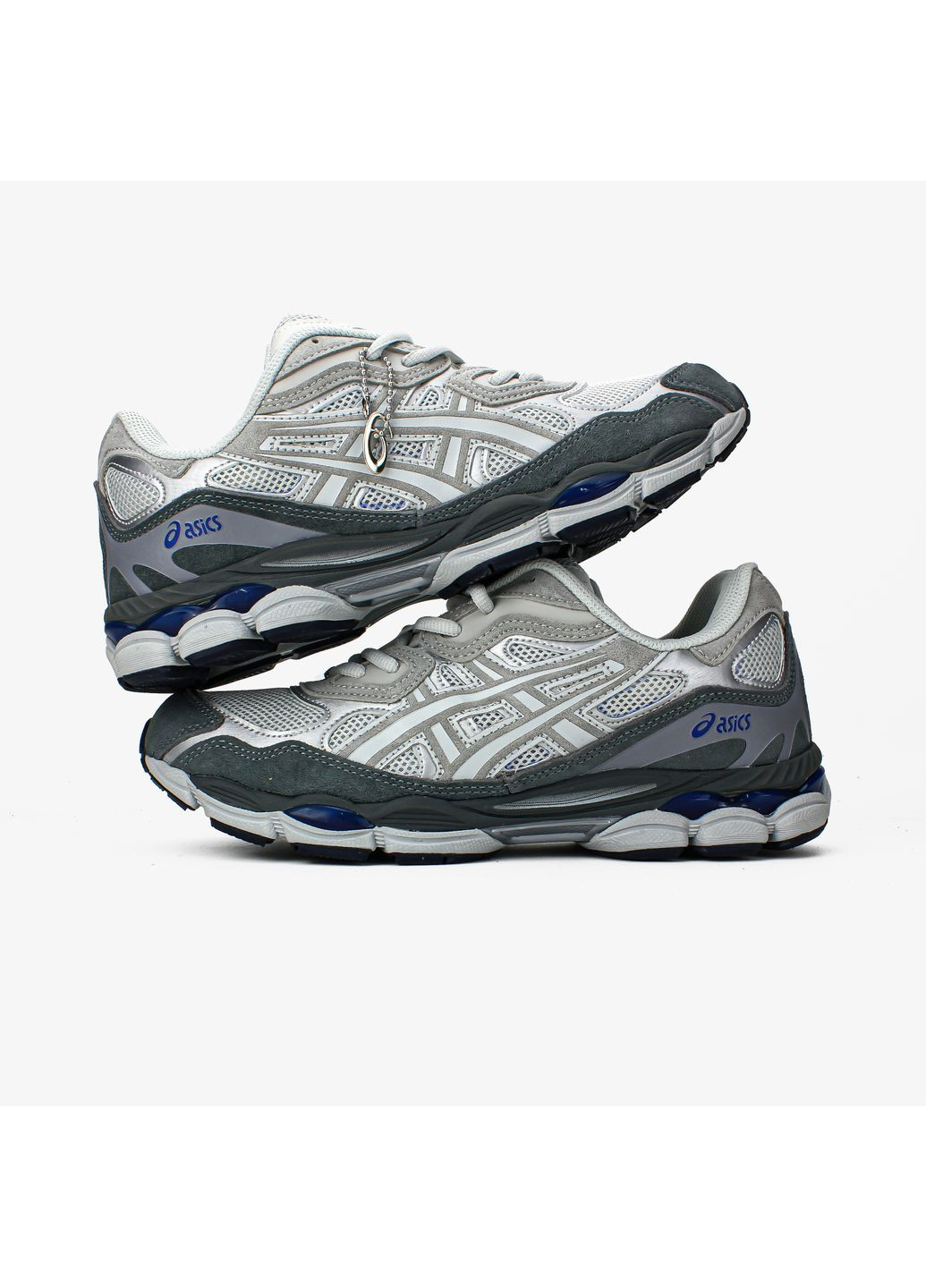 Серые демисезонные кроссовки мужские и женские asics gel nyc gravel | асикс гель-нюк серые No Brand