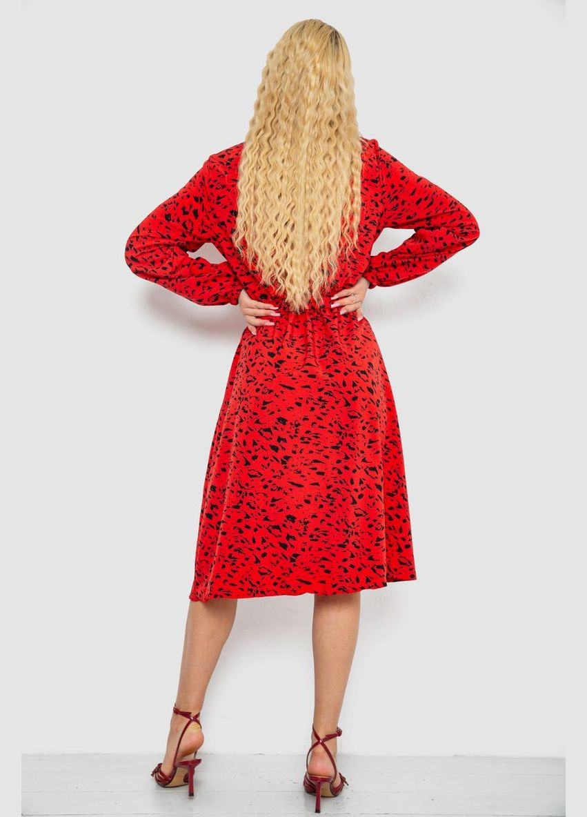 Червона кежуал сукня з принтом софт Ager