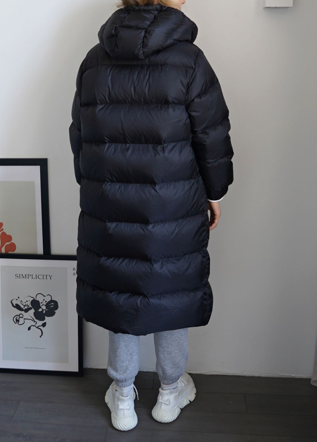 Черный Пуховик One