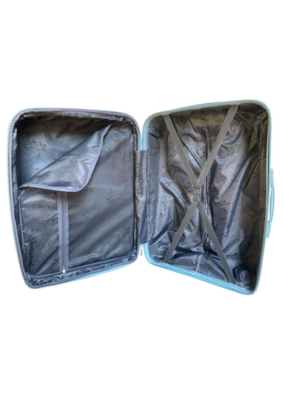 Чемодан малый для ручной клади Madisson 51203 полипропилен S Голубой Snowball (327792582)