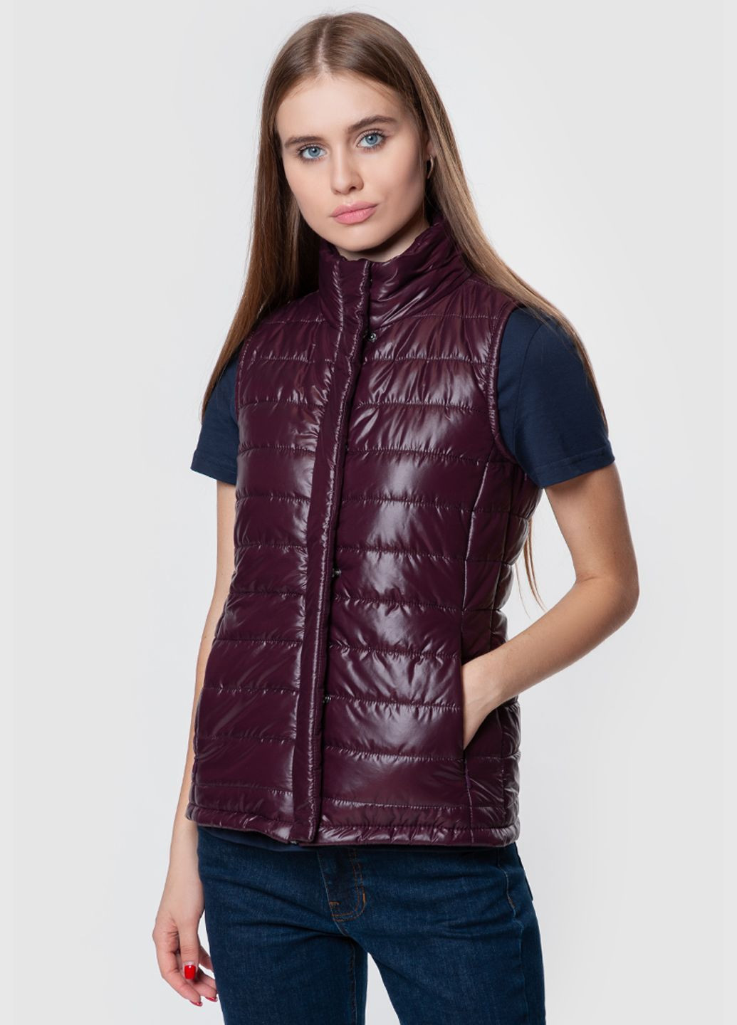 Куртка-жилет женская Arber бордовая Arber Woman vest demi w (282844146)
