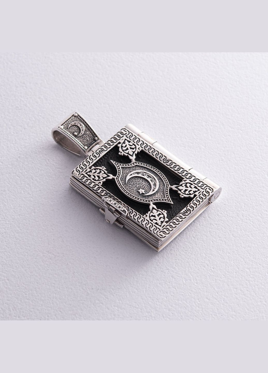 Серебряный кулон Коран с эбеновым деревом 941 Oniks (362700192)