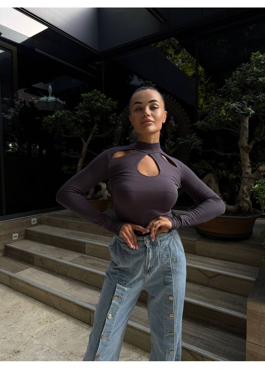 Лонгслів жіночий з вирізами Style Point (349454809)