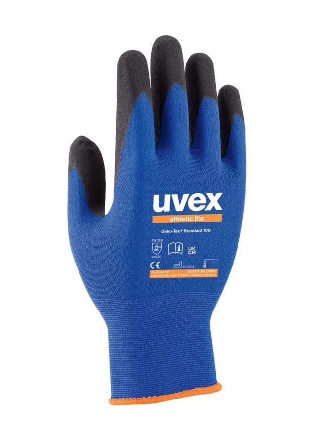 Захисні рукавиці athletic lite HK (XL/) з нітриловим покриттям (41011) Uvex (289133099)