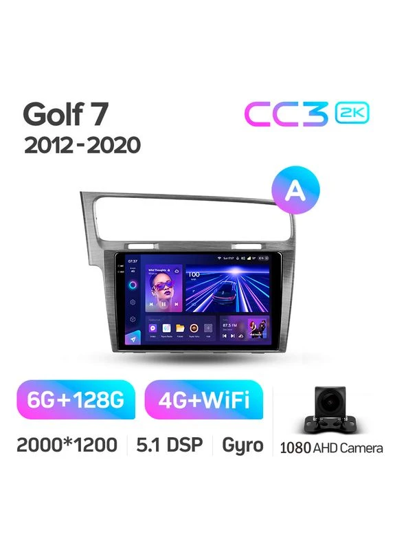 Штатная магнитола CC3 2k 6+128 Gb Volkswagen Golf 7 MK7 2012-2020 (F1) 10" Teyes (395862084)