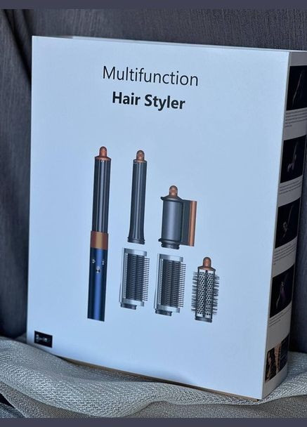 Фен-стайлер для волосся 6в1 Smart X Airwrap Complete Long X9BL мультистайлер насадок 3 режими 1300Вт Синій Smartx (322843416)