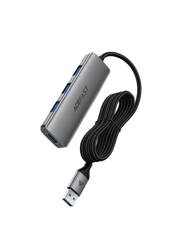 USB-хаб J17 USB-A 4-in-1 HUB металево-сірий Acefast (388769368)
