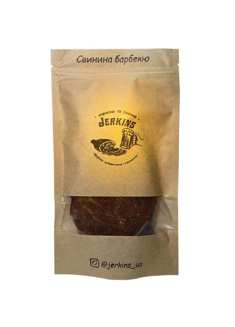 Чипси Свинина барбекю. 100г Jerkins (323144407)