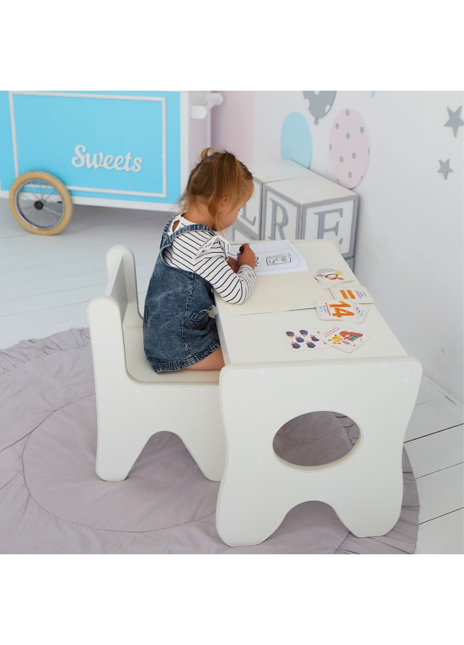 Столик и стульчик для ребенка 70×45×51, детский игральный стол и стул, No Brand (360920150)
