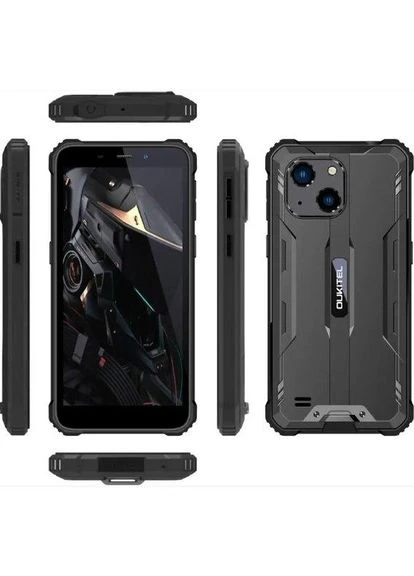 захищений смартфон wp20 4/32gb акб 6 300 маг black Oukitel (325417566)