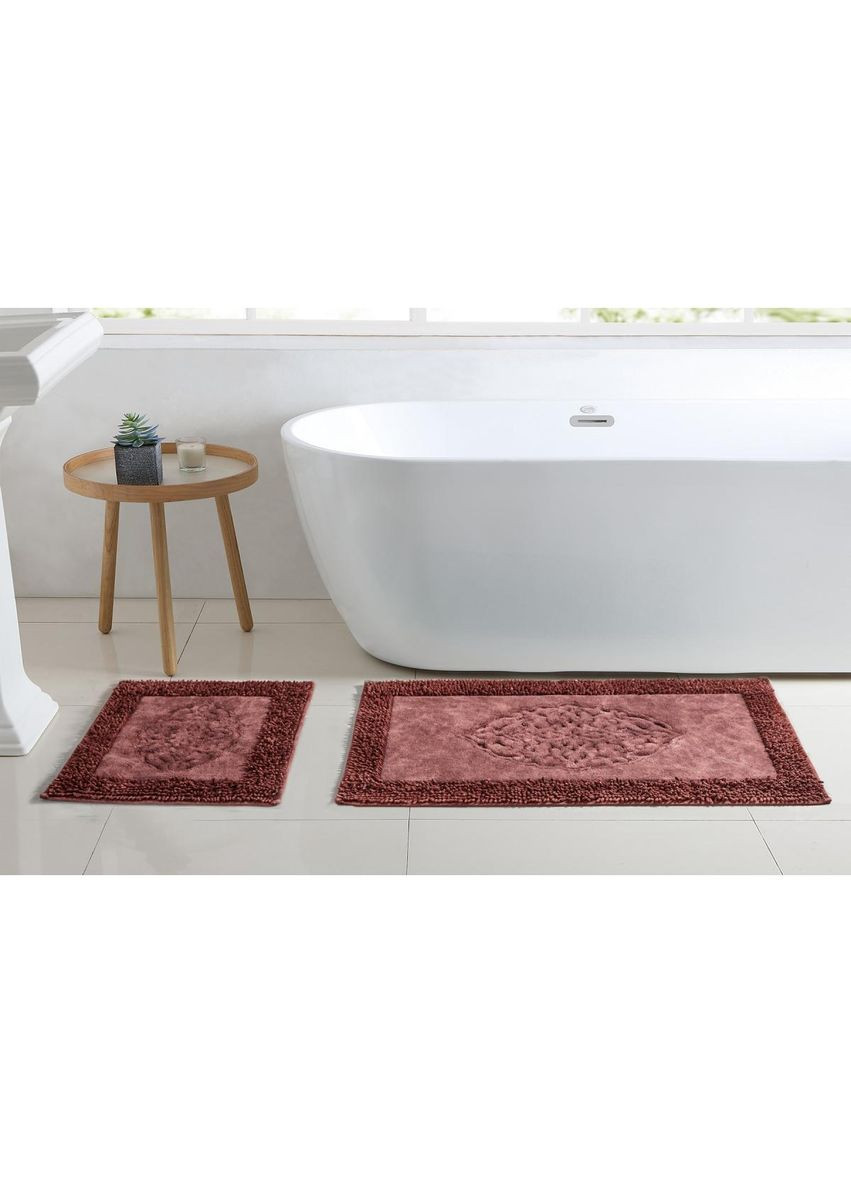 Набор ковриков для ванной Tiffany AR-A107214-Burgundy 2 предмета бордовый Arya (361024118)